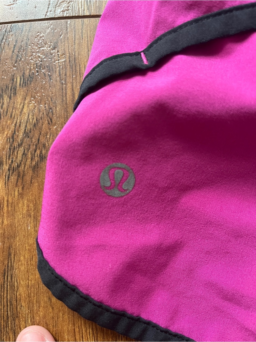 lululemon athletica Magenta Athletic Shorts with Patterned Waistband - Picture 8 of 8